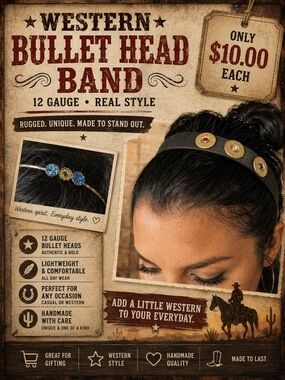 12 Gauge Bullet Head Band